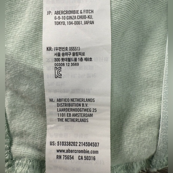 Gilly Hicks (Abercrombie) Light Green Ribbed 2-Piece Lounge Set Size Medium - Picture 6 of 12